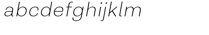 Closer Text ExtraLight Italic Font LOWERCASE