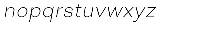 Closer Text ExtraLight Italic Font LOWERCASE