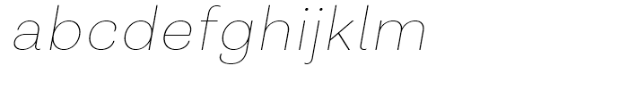 Closer Text Thin Italic Font LOWERCASE