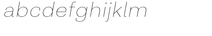 Closer Thin Italic Font LOWERCASE
