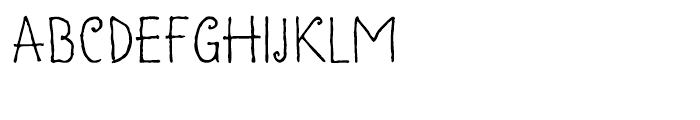 Clumsy Regular Font LOWERCASE