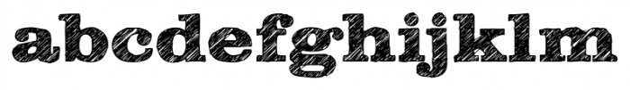 Clarendon Wide Sketch Bold Font LOWERCASE