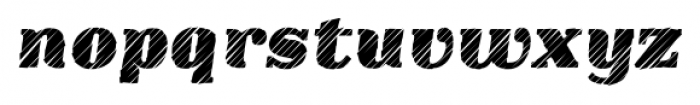 Clarenta 4F Strike Black Italic Font LOWERCASE