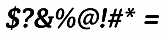 Classic Round Demi Italic Font OTHER CHARS