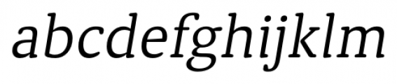 Classic Round Light Italic Font LOWERCASE