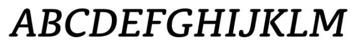 Classic Round Medium Italic Font UPPERCASE