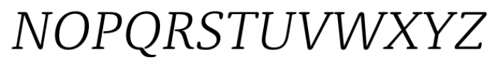 Classic Round Thin Italic Font UPPERCASE