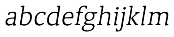 Classic XtraRound Thin Italic Font LOWERCASE