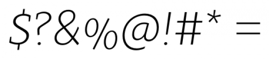 Clavo ExtraLight Italic Font OTHER CHARS