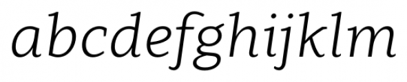 Clavo Light Italic Font LOWERCASE