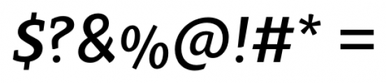 Clavo Medium Italic Font OTHER CHARS