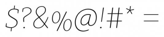Clavo Thin Italic Font OTHER CHARS