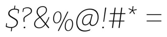 Clavo UltraLight Italic Font OTHER CHARS