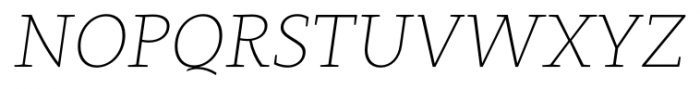 Clavo UltraLight Italic Font UPPERCASE