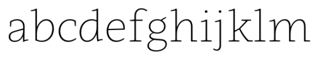 Clavo UltraLight Font LOWERCASE