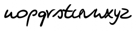Clay Handwriting Pro Regular Font LOWERCASE