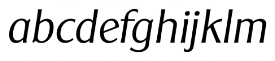 Clear Gothic Serial Light Italic Font LOWERCASE