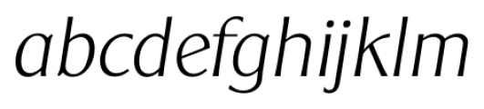 Clear Gothic Serial Xlight Italic Font LOWERCASE