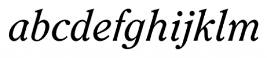 Clearface FS Italic Font LOWERCASE