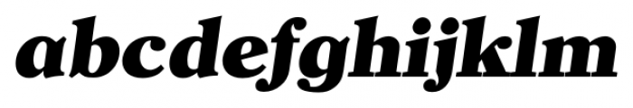 Clearface Serial Heavy Italic Font LOWERCASE