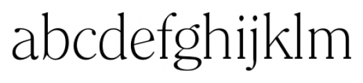 Clearface Serial Xlight Font LOWERCASE