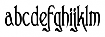 Clementhorpe Condensed Bold Font LOWERCASE
