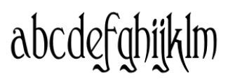 Clementhorpe Condensed Font LOWERCASE