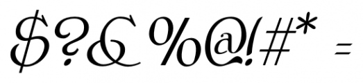 Clementhorpe Italic Font OTHER CHARS