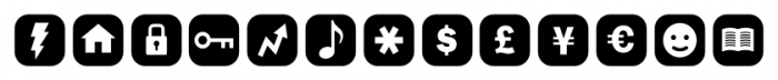 ClickBits IconPods Font UPPERCASE