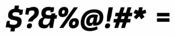Cline Slab Bold Italic Font OTHER CHARS