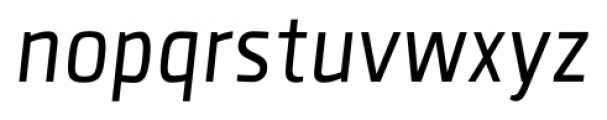 Clio Condensed Italic Font LOWERCASE