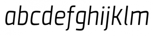 Clio Condensed Light Italic Font LOWERCASE