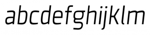 Clio Condensed Light Oblique Font LOWERCASE