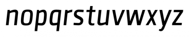 Clio Condensed Medium Italic Font LOWERCASE
