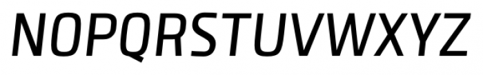 Clio Condensed Medium Oblique Font UPPERCASE