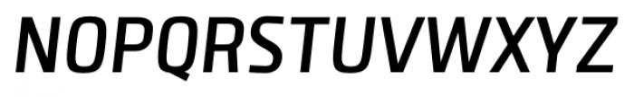 Clio Condensed SemiBold Oblique Font UPPERCASE