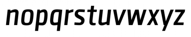 Clio Condensed SemiBold Oblique Font LOWERCASE