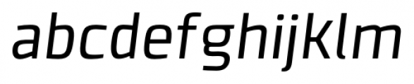 Clio Regular Oblique Font LOWERCASE