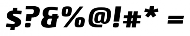 Clio XS  Black Oblique Font OTHER CHARS