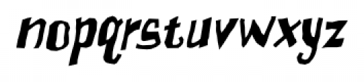 Clownteeth BB Italic Font LOWERCASE