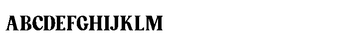 Claftig Font UPPERCASE