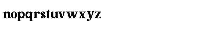 Claftig Font LOWERCASE
