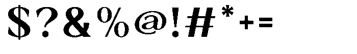 Clagio Extra Bold Font OTHER CHARS