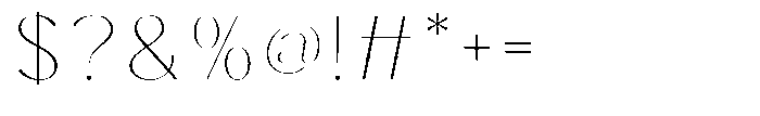 Clagio Light Font OTHER CHARS