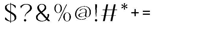 Clagio Medium Font OTHER CHARS
