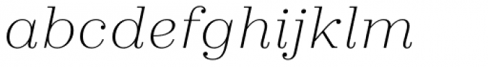 Claire Thin Italic Font LOWERCASE