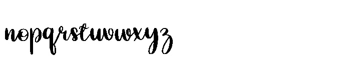 Clairmont Script Font LOWERCASE