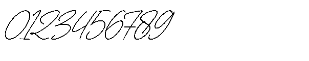 Clairou Handera Italic Font OTHER CHARS