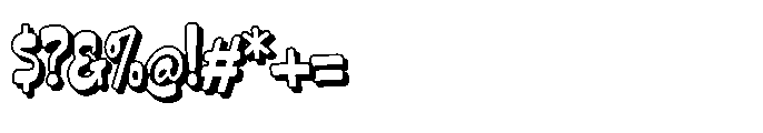 Claping Ballon Shadow Font OTHER CHARS