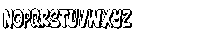 Claping Ballon Shadow Font UPPERCASE